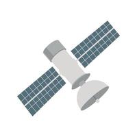 Satellite Flat Multicolor Icon vector