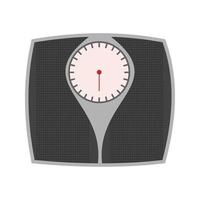 Weighing Machine Flat Multicolor Icon vector