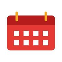 Calendar Flat Multicolor Icon vector