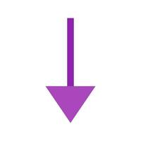 Down II Flat Multicolor Icon vector