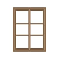 Window Flat Multicolor Icon vector