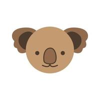 Koala Flat Multicolor Icon vector