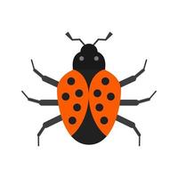 Bug Flat Multicolor Icon vector