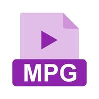 MPG Flat Multicolor Icon vector