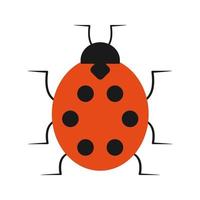 Insect Flat Multicolor Icon vector