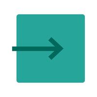 Exit to App Flat Multicolor Icon vector