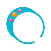 Bracelet Flat Multicolor Icon vector