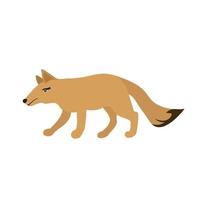 Wolf Flat Multicolor Icon vector