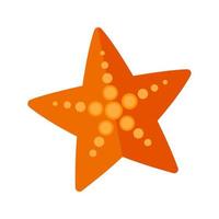 Starfish Flat Multicolor Icon vector