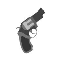 Revolver Flat Multicolor Icon vector