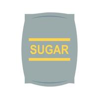 Sugar bag Flat Multicolor Icon vector