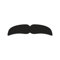 Moustache II Flat Multicolor Icon vector