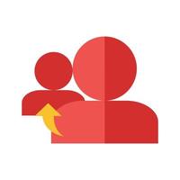 Referrals Flat Multicolor Icon vector