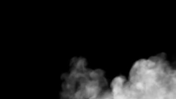 animazione di nebbia su sfondo nero in loop video
