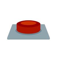 Button Flat Multicolor Icon vector