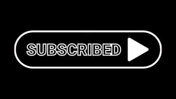 Animated Subscribe Button Transparent Background Alpha video