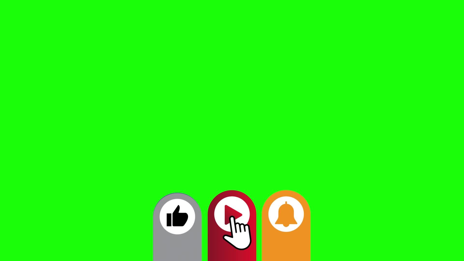 Animate Subscribe Like Notification Button Bellow Green Screen Free Animate Subscribe Like Notification Button Bellow Green Screen Free