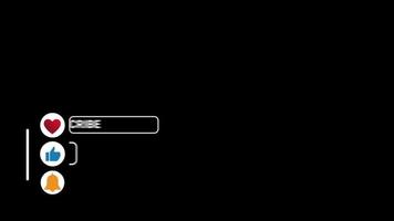 animera prenumerera gilla meddelande cirkel knapp transparent video