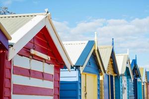 la caja de baño de brighton beach, melbourne, victoria, australia. foto