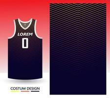 plantilla de diseño de patrón de camiseta de baloncesto.fondo abstracto azul oscuro con motivo de línea de degradado amarillo para patrón de tela. Camisetas de baloncesto, atletismo, fútbol y entrenamiento. ilustración vectorial vector