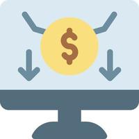 Dollar down arrow vector illustration on a background.Premium quality symbols.vector icons for concept and graphic design.