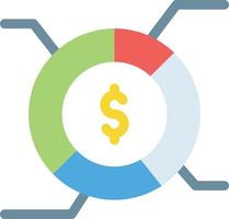 pie chart vector illustration on a background.Premium quality symbols.vector icons for concept and graphic design.