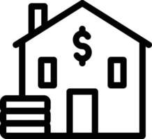 Dollar house vector illustration on a background.Premium quality symbols.vector icons for concept and graphic design.