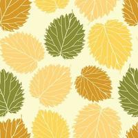 Beautiful leaves seamless pattern design. Vector hand-drawn leaves seamless pattern. Abstract trendy nature background. Pattern for wrapping paper, fabric, textile and prints.