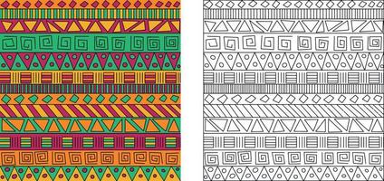 African patterns. Coloring pattern. Patterns for design and creativity. vector