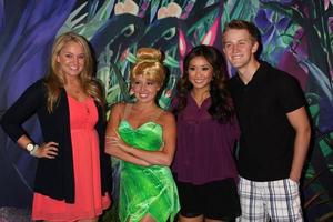 LOS ANGELES, AUG 19 - Tiffany Thornton, Tinkerbell, Brenda Song, Jason Dolley at the D23 Expo 2011 at the Anaheim Convention Center on August 19, 2011 in Anaheim, CA photo