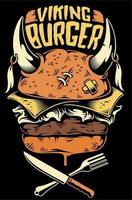 favorite food burger vector