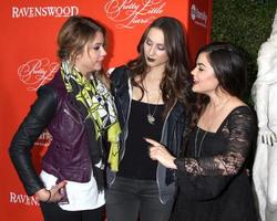 LOS ANGELES, OCT 15 - Ashley Benson, Troian Bellisario, Lucy Hale at the Pretty Little Liars Halloween Espisode Screening at Hollywood Forever Cemetary on October 15, 2013 in Los Angeles, CA photo