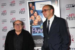 LOS ANGELES, NOV 10 - Danny DeVito, Giuseppe Tornatore at the Cinema Paradiso Legacy Screening at AFI Film Festival at the Dolby Theater on November 10, 2014 in Los Angeles, CA photo