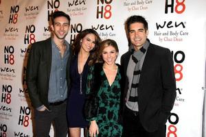 LOS ANGELES, DEC 15 - Blake Berris, Chrishell Stause, Kate Mansi, Galen Gering at the NOH8 Campaign 5th Anniversary Celebration at Avalon on December 15, 2013 in Los Angeles, CA photo