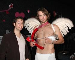 LOS ANGELES, DEC 17 - Bradford Anderson, Stephen Sullivan on set during the making of the movie Cupid and Eros  at The Good Nite Bar on December 17, 2010 in No Hollywood, CA photo