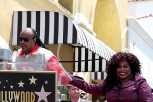 LOS ANGELES, MAY 19 - Stevie Wonder, Chaka Kahn at the Chaka Kahn Hollywood Walk of Fame Star Ceremony at Hollywood Blvd on May 19, 2011 in Los Angeles, CA photo