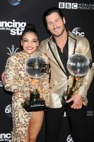 LOS ANGELES, NOV 22 - Laurie Hernandez, Valentin Chmerkovskiy at the Dancing With The Stars Live Finale at The Grove on November 22, 2016 in Los Angeles, CA photo