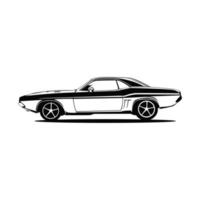 Classic Car vector illustration for poster, sticker, flyer, T shirt, design, etc