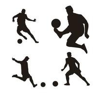 Football  silhouette vector illustration