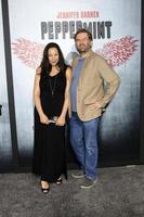LOS ANGELES - AUG 28  Jane Gauthier, Yvan Gauthier at the  Peppermint  World Premiere at the Regal Cinemas L A  LIVE on August 28, 2018 in Los Angeles, CA photo