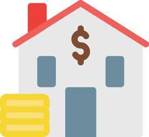 Dollar house vector illustration on a background.Premium quality symbols.vector icons for concept and graphic design.