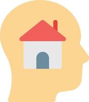 Mind house vector illustration on a background.Premium quality symbols.vector icons for concept and graphic design.