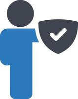 user shield vector illustration on a background.Premium quality symbols.vector icons for concept and graphic design.