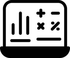 ilustración de vector de estadísticas de computadora portátil en un fondo. símbolos de calidad premium. iconos vectoriales para concepto y diseño gráfico.