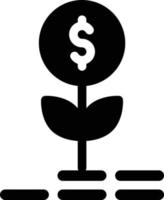 ilustración vectorial de crecimiento del dólar en un fondo. símbolos de calidad premium. iconos vectoriales para el concepto y el diseño gráfico. vector