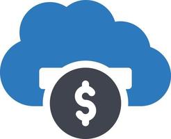 dollar cloud vector illustration on a background.Premium quality symbols.vector icons for concept and graphic design.