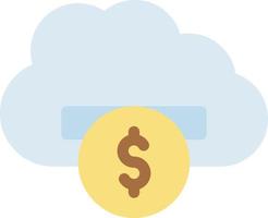 Dollar cloud vector illustration on a background.Premium quality symbols.vector icons for concept and graphic design.