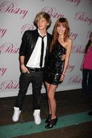 LOS ANGELES, JAN 19 - Cody Simpson, Bella Thorne arrives at Cody Simpsons 14th Birthday Party at Pacific Park at Santa Monica Pier on January 19, 2011 in Santa Monica, CA photo