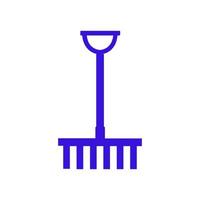 Rake illustrated on a white background vector