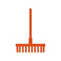 Rake illustrated on a white background vector